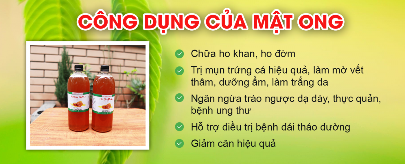 Công dụng của mật ong